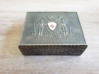 ALTE METALL SCHATULLE KÄSTCHEN SCHMUCK ZIGARETTEN 10x8x3,5cm Niedersachsen - Helmstedt Vorschau