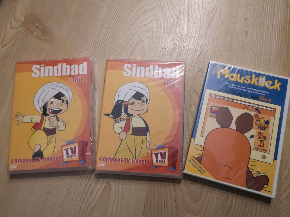 Verschiedene DVDs, Sindbad und Die Maus in Erfurt