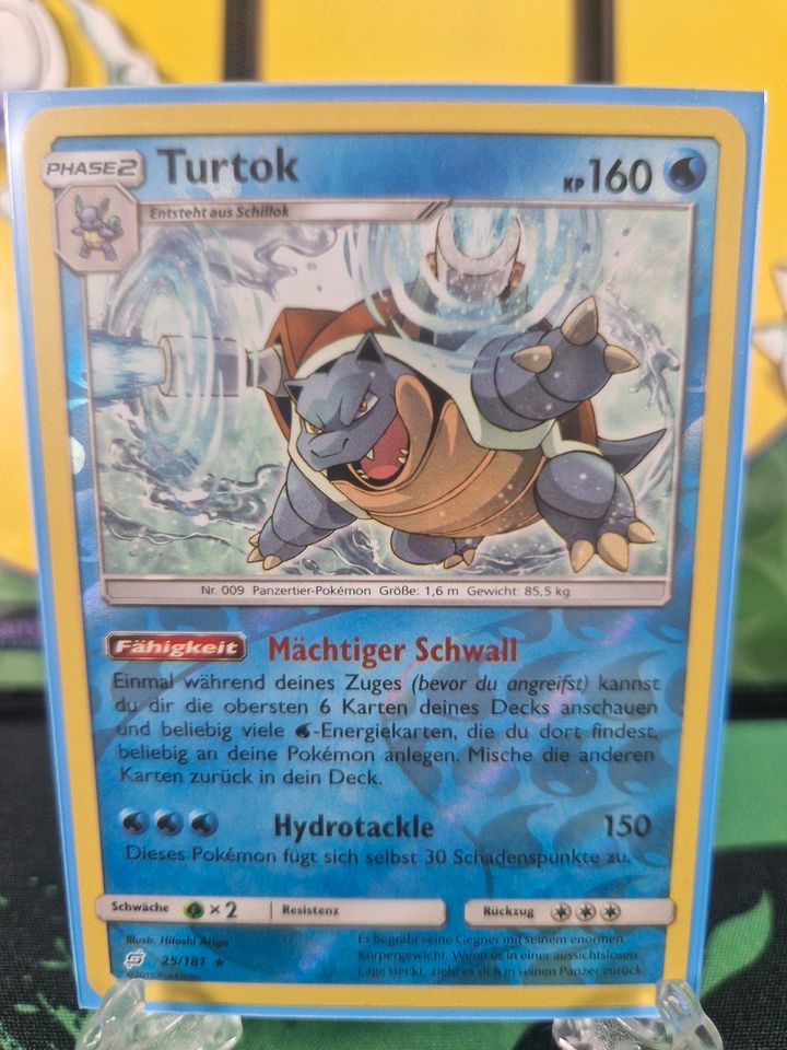 Turtok Holo Reverse Teams sind Trumpf Pokemon Karte in Neuruppin