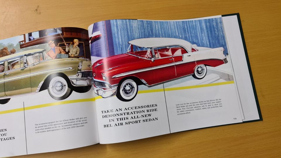 1956 Chevrolet Showroom Album / Bel Air, Two-Ten, One-Fifty Buch in Besigheim