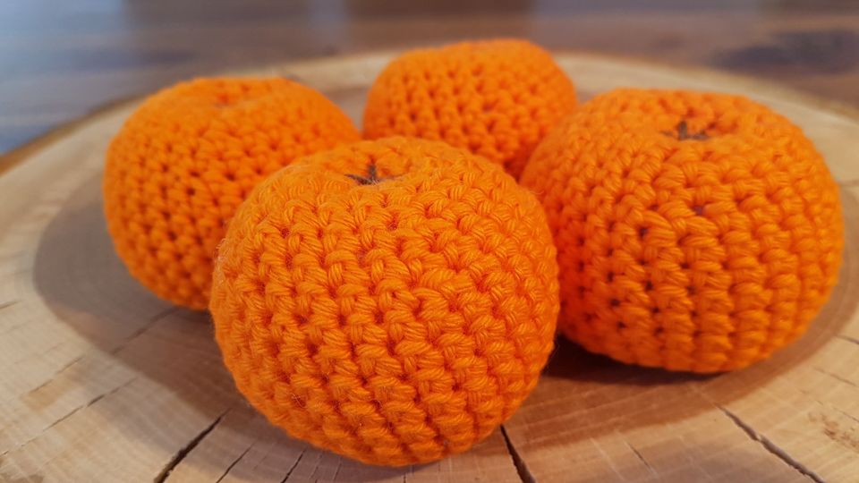 NEU XL gehäkelt Mandeine Orange Obst Kaufladen Montessori in Herne