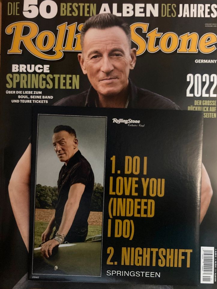 Bruce Springsteen - Rolling Stone vom Januar 2023 mit Single in Hamminkeln