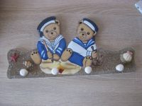 Garderobe Kinder Kindergarderobe Bären Muscheln neu blau Holz Bayern - Todtenweis Vorschau