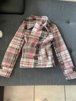 Stylische Karojacke in Rosa & Braun | Größe XS | Mit Wollanteil Nordrhein-Westfalen - Düren Vorschau