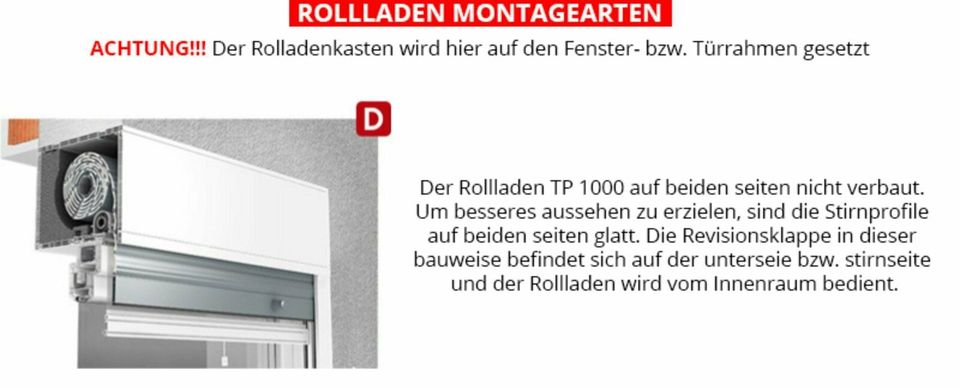 alu pvc AUFSATZROLLLADEN neue Rollläden Rollo für Fenster TP GURT in Görlitz