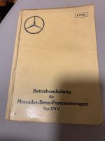 Betriebsanleitung für Mercedes Benz Typ 170V sehr selten alt Baden-Württemberg - Plochingen Vorschau