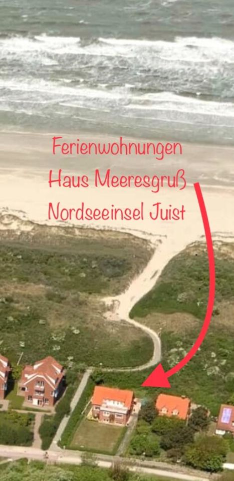 TOP-Strandlage 3 Ferienwohnungen 1 – 4 Pers. FREI Juist Nordsee in Juist