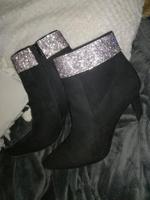 Stiefeletten Stiefel 37 neu Glitzer schwarz samt trend Rheinland-Pfalz - Germersheim Vorschau