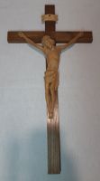 Holzkreuz mit geschnitztem Jesus INRI Rheinland-Pfalz - Andernach Vorschau
