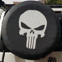 Radabdeckung für Reserverad 235/65 R 17 mit Motiv "Punisher" Hansestadt Demmin - Neukalen Vorschau