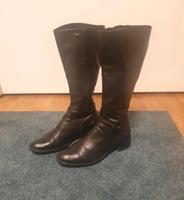 Marco Polo Stiefel Leder schwarz gr 42 Langschaft Brandenburg - Nauen Vorschau