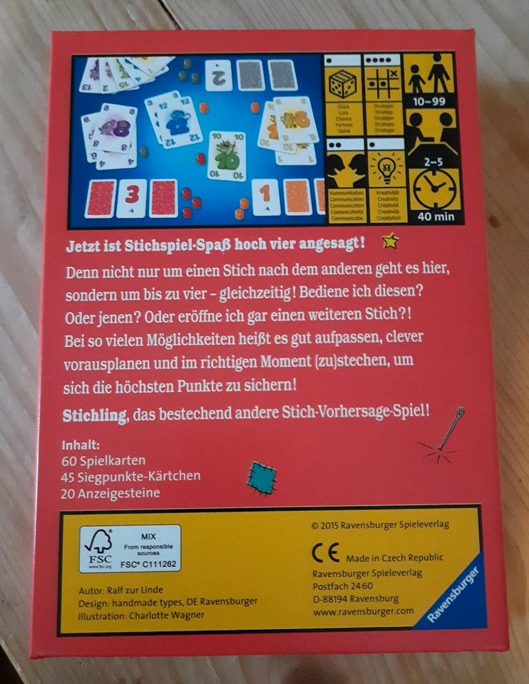 Spiel Stichling, Ravensburger, neu/verpackt, ab 10 in Kallmünz