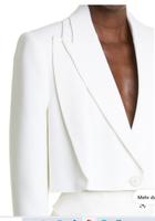 Alexander McQueen - Double Lapel Slashed Cropped Jacket In White Kr. Passau - Passau Vorschau