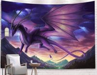 Wandteppich / Wandtuch "Twilight Dragon", Größe: 200x150cm Bayern - Straubing Vorschau