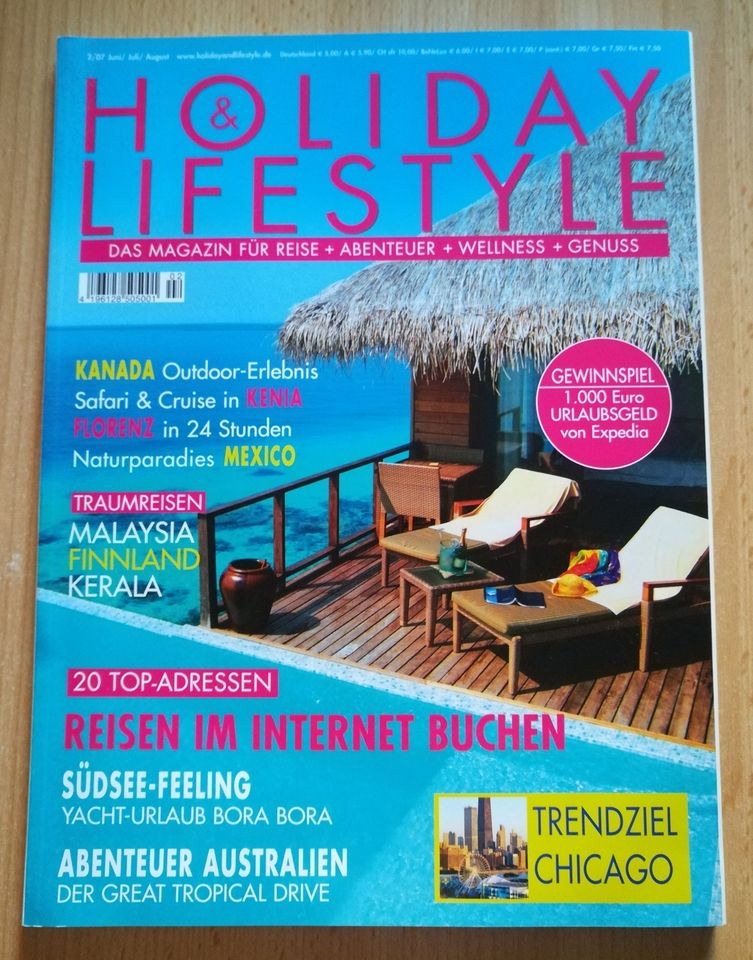 Zeitschrift Holiday & Lifestyle, sehr gut erhalten. in Straßkirchen