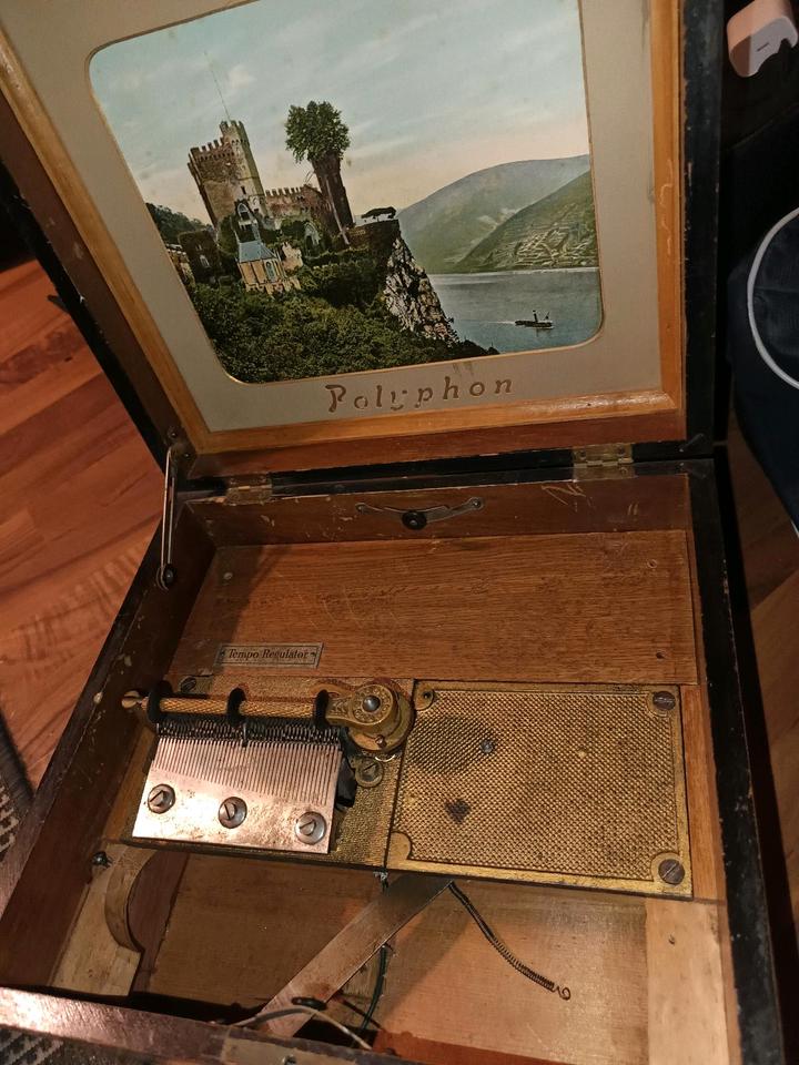 Polyphon Tempo Regulator+ 18 Lochplatten 1900 J.h für Bastler in Düsseldorf