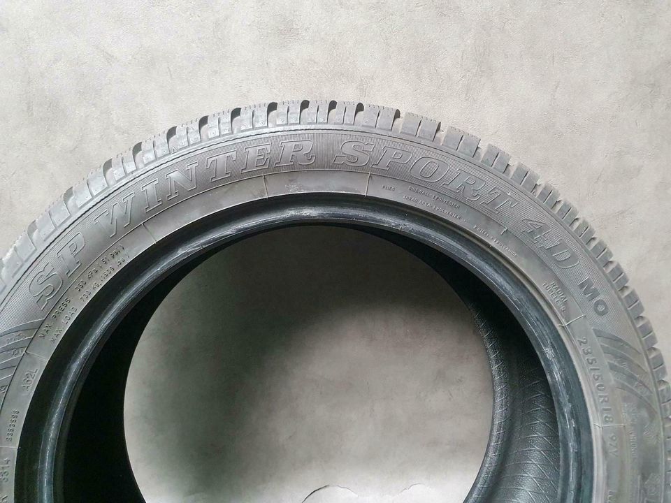 1× Dunlop Wintersport 4D Wiinterreifen 235/55 R18 M+S in Obertshausen