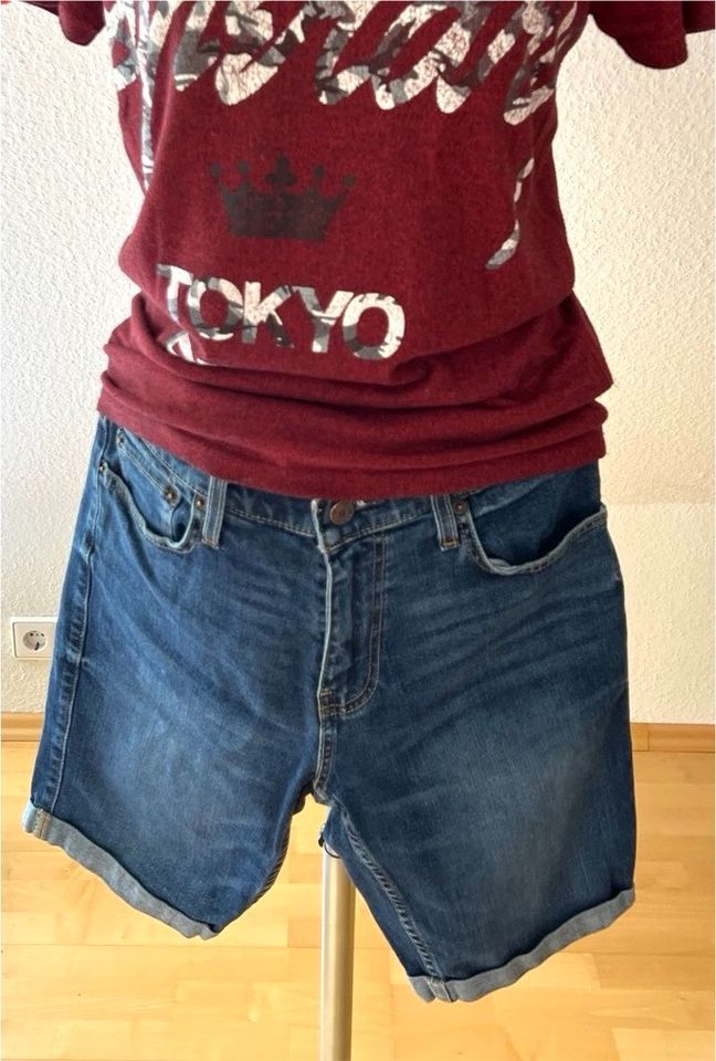 Hollister Jeans Shorts W 31 blau kurze Hose in Hamburg