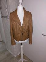 Q.S. by s.Oliver Lederjacke Biker Gr.XL/42 braun neuwertig Nordrhein-Westfalen - Bestwig Vorschau