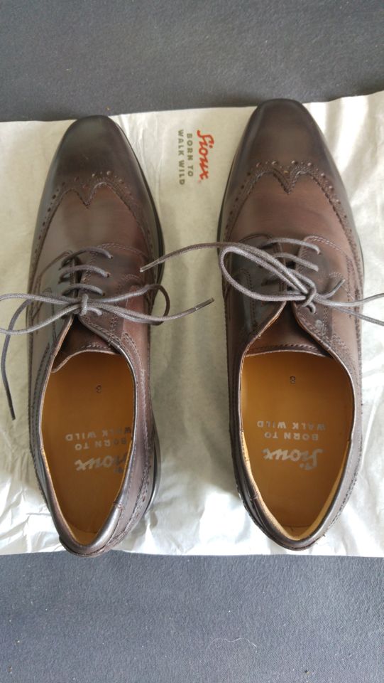 Sehr schöne neue Sioux Schuhe Leder Größe 42 (8) mit Etikett! in Mannheim