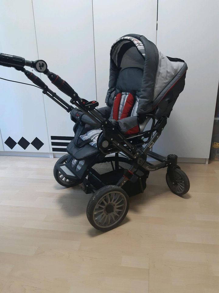 Kinderwagen Hartan Topline S mit xxl Babywanne und Adapter in Großrosseln