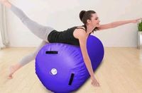 Air Roll aufblasbare Yoga Rolle Gymnastik Lila Fitness 120x90cm N Nordrhein-Westfalen - Oberhausen Vorschau