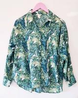 H&M Hemd Bluse Gr. 36 oversized grün Blätter Palmen Boho Hippie Innenstadt - Köln Altstadt Vorschau