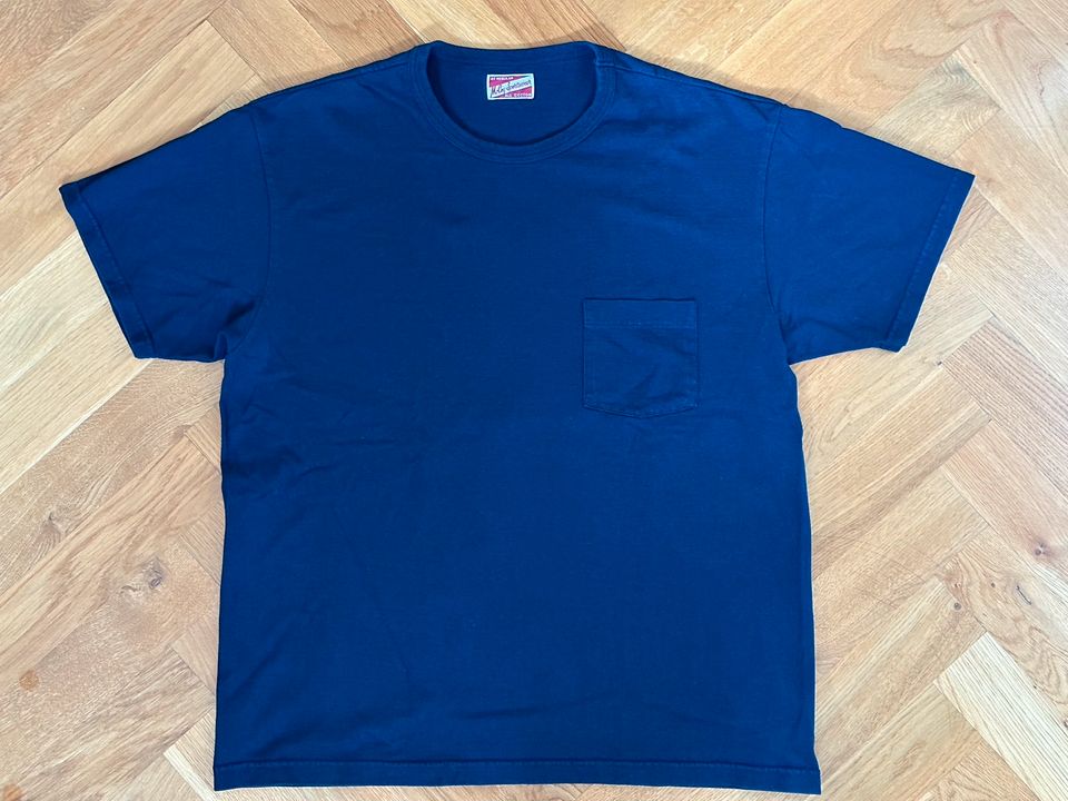 The Real McCoys's / Pocket Tee / 42 (XLarge) / Hand Dyed Indigo in Berlin