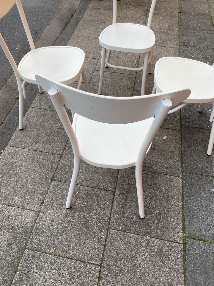 4 Stühle Metall Shabby Chic Garten Küche in Köln