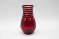 Böhmische Vase aus Glas mit rotem Überfang Schälschnitt Berlin - Schöneberg Vorschau