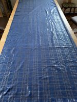 Jersey Stoff Blau mit Silber Karo Streifen Muster 190cm x 140cm Baden-Württemberg - Schelklingen Vorschau