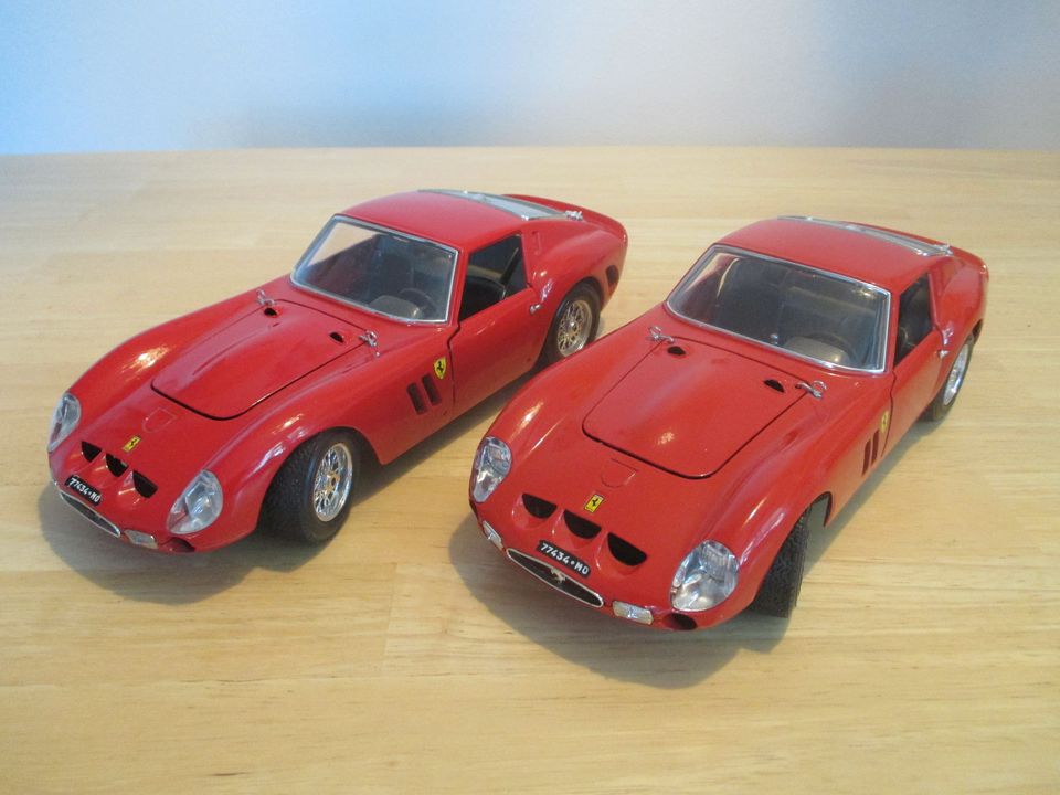 2x Burago FERRARI GTO 1962 rot 1:18 *NEUWERTIG* (zusammen €40) in Fahrenzhausen