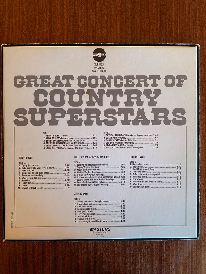 Vinyl LP - Country Superstars Golden Hits in Schwindegg