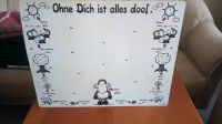 Memo Bord  /  Ohne Dich is alles doof  / für Magnete Niedersachsen - Schortens Vorschau