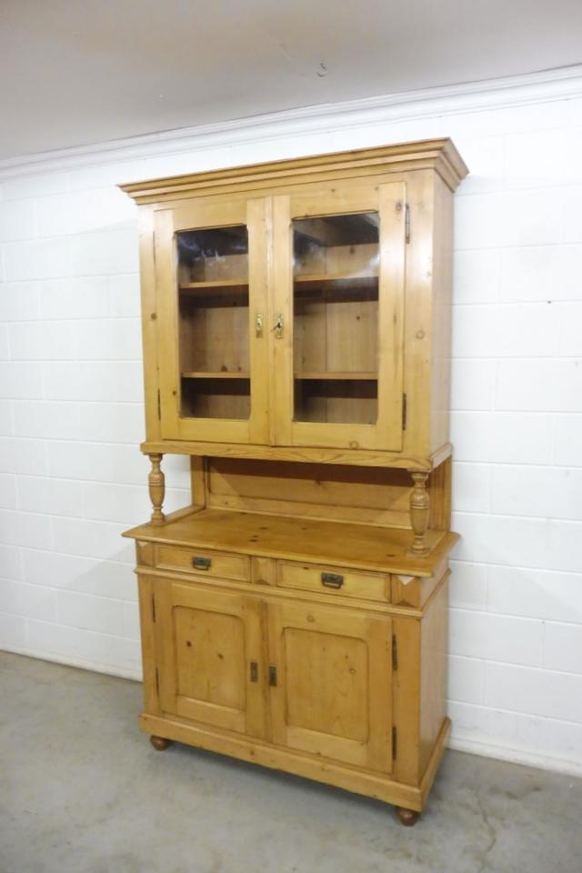 Antiker Buffetschrank Küchenschrank Vitrine Weichholz um 1880 in Nordhorn