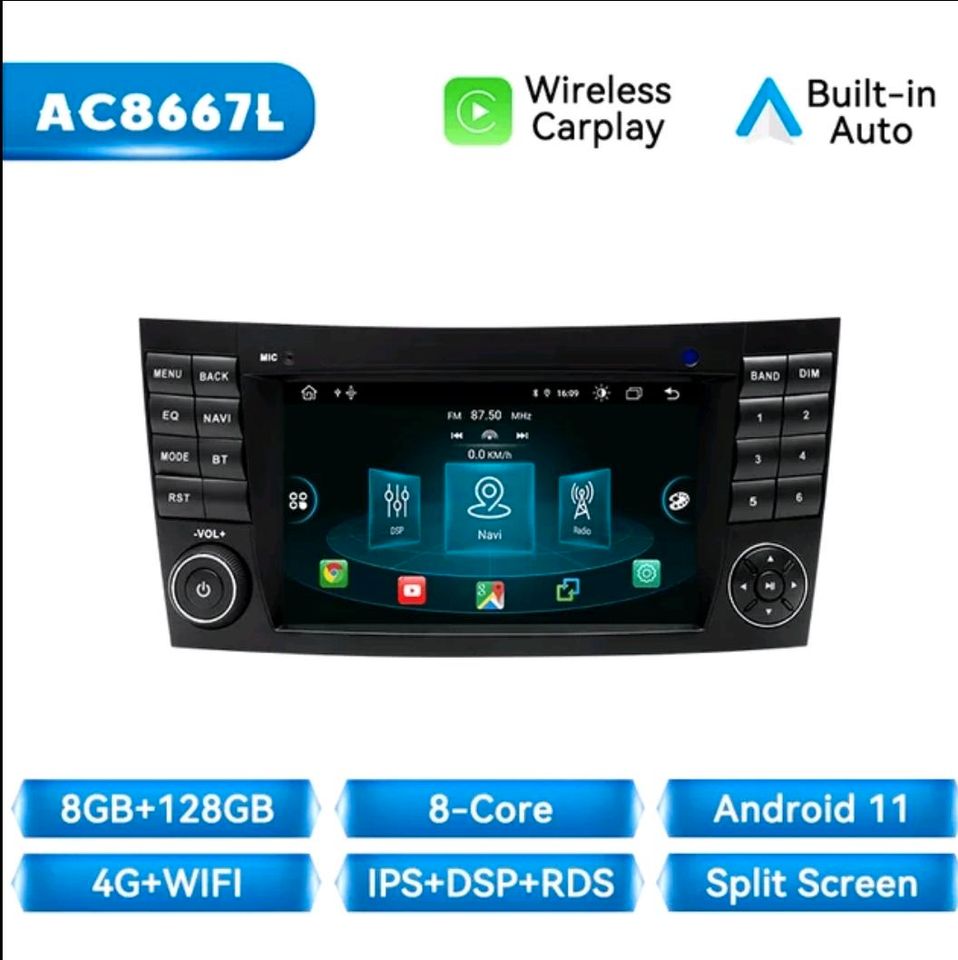 Android Autoradio Mercedes Benz C Klasse CLK Klasse w211,w209,219 in Burghausen