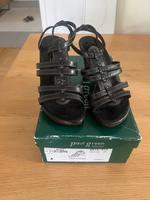 Sandalette Braun/schwarz Paul Green Gr. 4 Leder Hessen - Darmstadt Vorschau