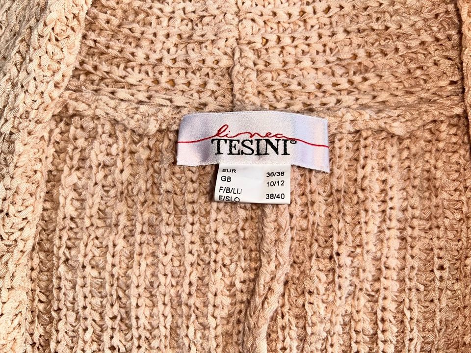 Linea Tesini Damen Strickjacke/Cardigan-Bändchengarn-Gr.36/38-S/M in Bergkirchen