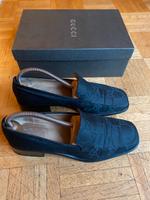 GUCCI 100% Org. Damen Loafer Schuhe schwarz GG-Canvas Gr 39,5 Köln - Köln Dellbrück Vorschau