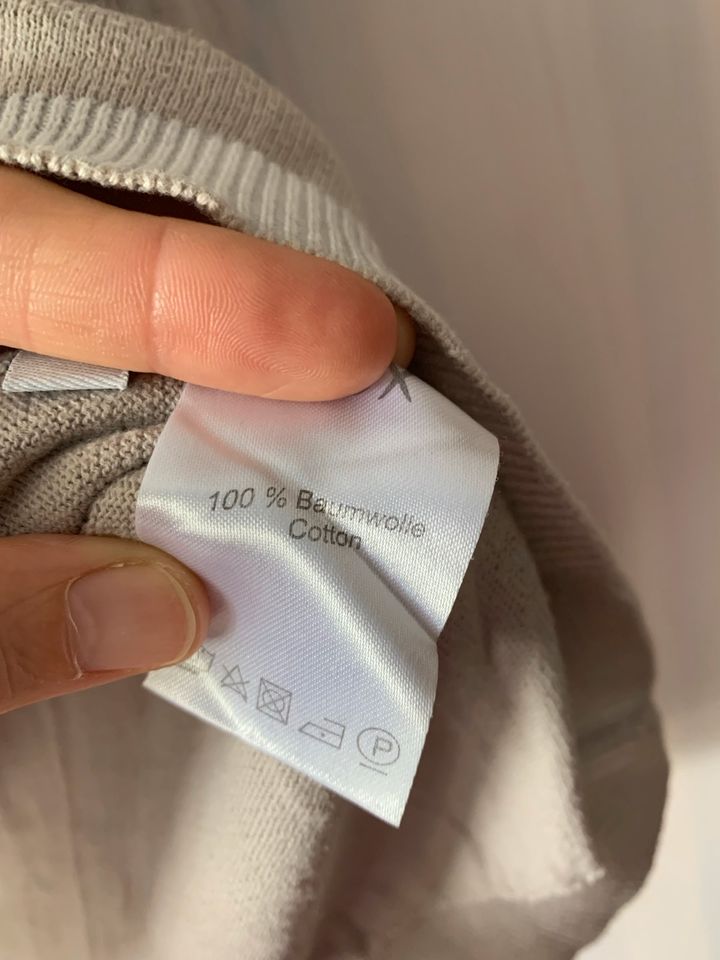 XOX 42 100% Baumwolle Pullover beige grau Weit Sommerpullover in Essen