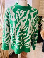 Ausgefallener Pulli mit Wolle von Mango in grün - Gr. S Hessen - Münzenberg Vorschau