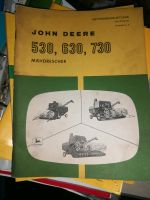 John Deere Mähdrescher 530 630 730 Bedienungsanleitung Hessen - Homberg Vorschau