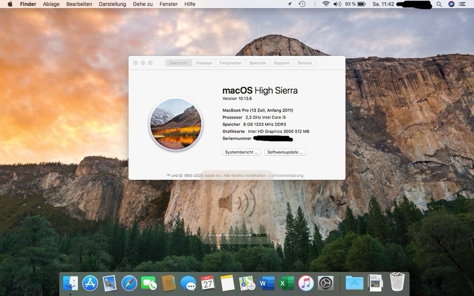 Apple MacBook Pro 13“ 2011 (256 GB SSD) in Ochtendung