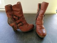 gefütterte Mustang Stiefeletten Stiefel Gr. 41 braun cognac Aachen - Aachen-Brand Vorschau