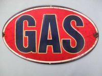 Werkstattschild GAS Tankstelle Gasoline Retro Metall massiv Neu Krummhörn - Greetsiel Vorschau