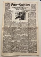 Bremer Nachrichten vom 24. Januar 1924 !! 100Jahre alt !! Rheinland-Pfalz - Bad Neuenahr-Ahrweiler Vorschau