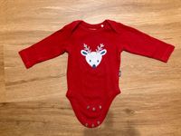 Babybody Body Baby Gr. 56 / 62 rot mit Rentier Weihnachten Winter Bayern - Regen Vorschau