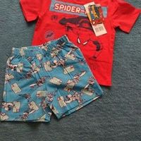 Spiderman Pyjama Schafanzug Junge Große 98 104 116 128 Hessen - Offenbach Vorschau