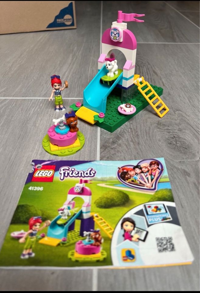 Lego Friends Sammlung Figuren Bauplatten Campingplatz Auto Hunde in Neukirchen-Vluyn