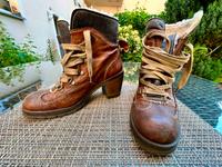 Stiefeletten m. Innenplüsch, Damen Gr. 39, Antik-Echt-Leder braun Berlin - Steglitz Vorschau